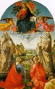 Domenico Ghirlandaio Christ in Heaven with Four Saints and a Donor china oil painting artist